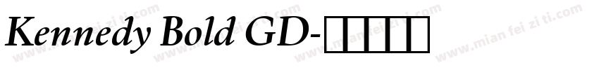 Kennedy Bold GD字体转换